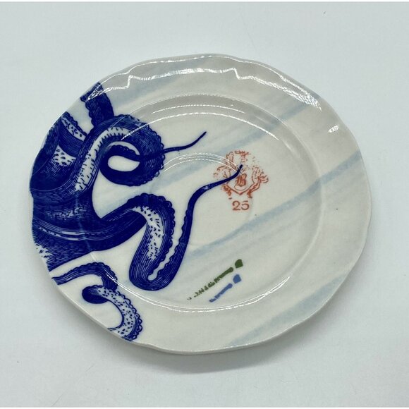 Anthropologie Nautical FROM THE DEEP Octopus Oversized Cup & Saucer Set 12 oz - Picture 7 of 8